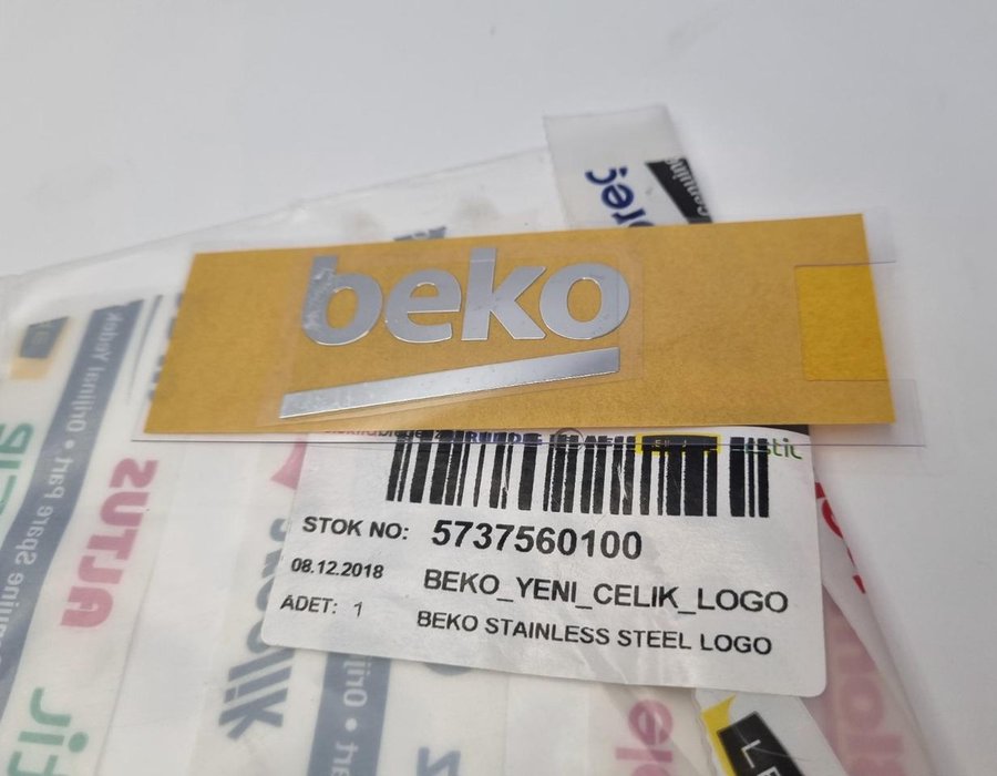 Наклейка-логотип (емблема) бренду Beko 5786590200 (5737560100)-P2405621235 — фото 5