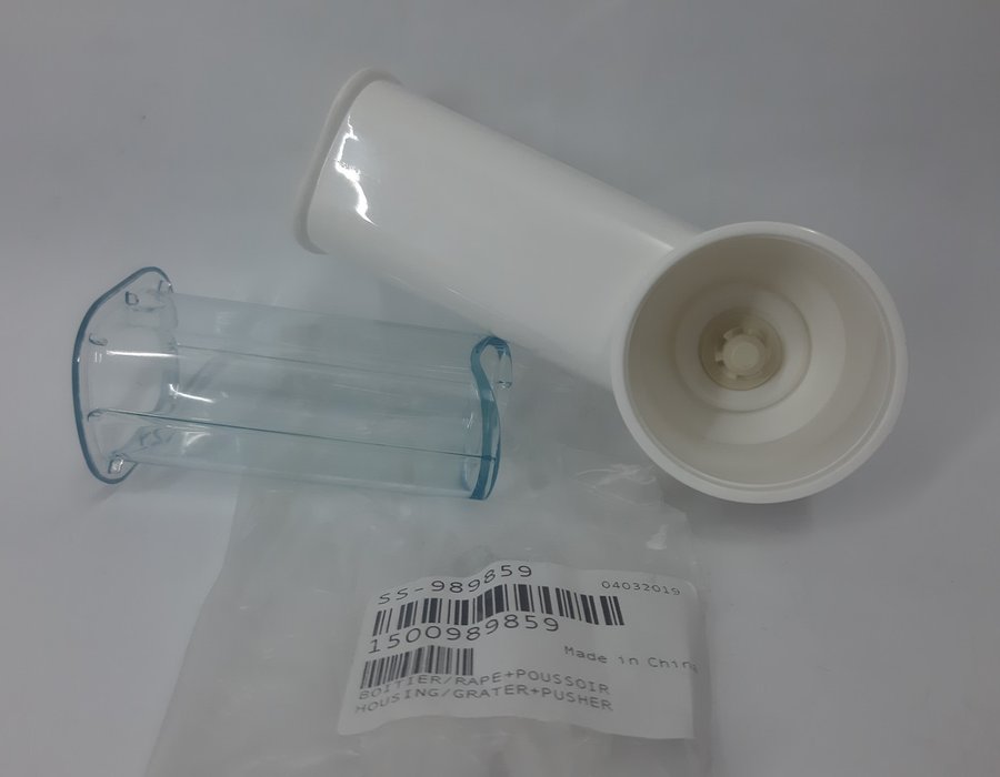 Корпус терок SS-989859 зі штовхачем м'ясорубки Moulinex серії DKA, ME, QA, FP — фото 2