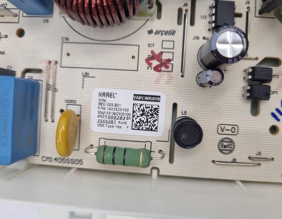 Силовий модуль 1409901000 (плата) пральної машини Beko — фото 9