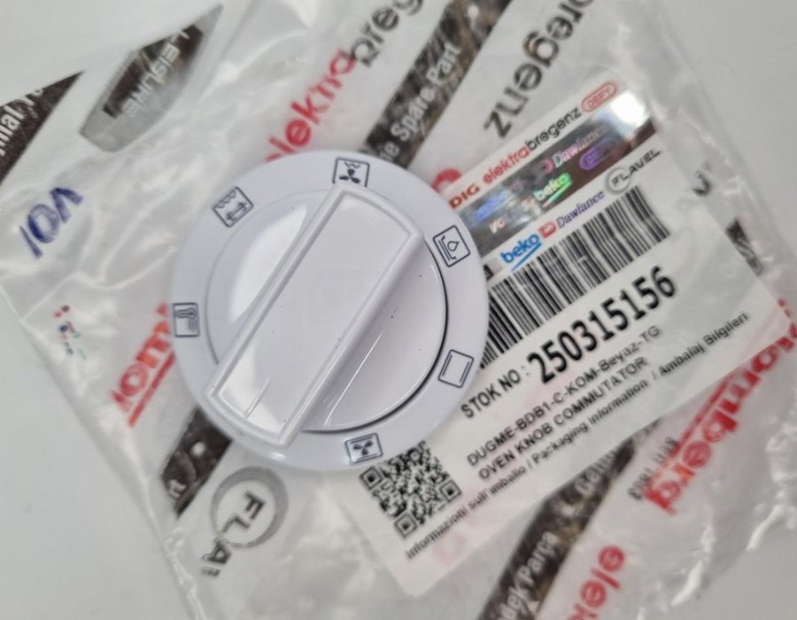 Ручка режимів перемикання духовки Beko CSE63120, CSE52010 250315156 — фото 4