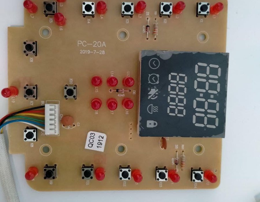 Плата управління до мультиварки Rotex REPC57/REPC58 Smart (PC-20A) 2500182 — фото 3
