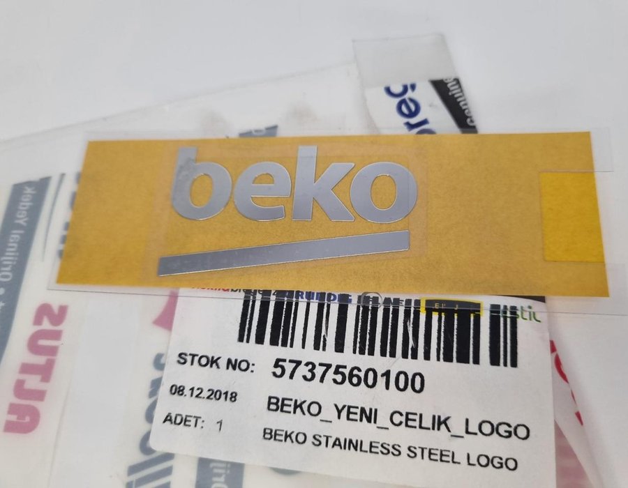 Наклейка-логотип (емблема) бренду Beko 5786590200 (5737560100)-P2405621235 — фото 6