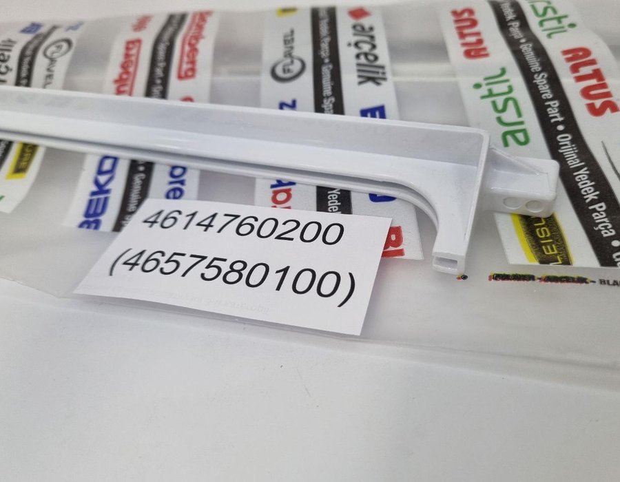 Заднє обрамлення 49,5 см для скляної полиці холодильника Beko 4614760200 (4657580100) — фото 2