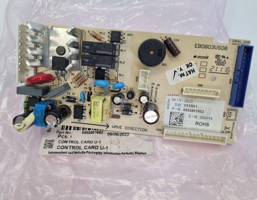 Плата управління 5955801602 (5955801601) холодильника Beko — фото 5