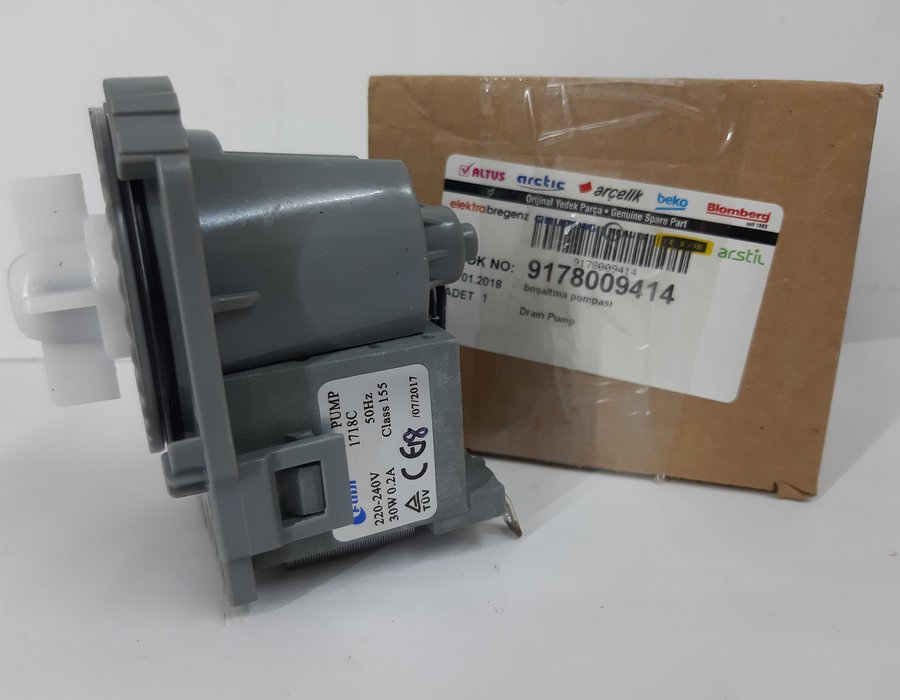 Зливний насос посудомийної машини Beko DTC36610W 9178009414 — фото 6