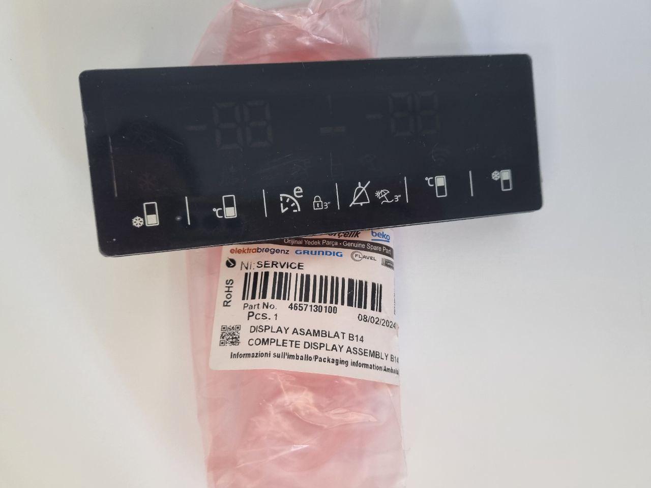 Дисплей (плата управління) 4657130100 для холодильника Beko RCNA406E — фото 4
