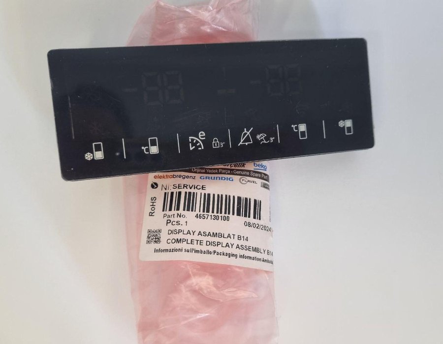 Дисплей (плата управління) 4657130100 для холодильника Beko RCNA406E — фото 4