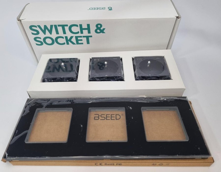 Чорна потрійна USB-розетка BSEED SWITCH&SOCKET із роз'ємом Type-C 20260108 — фото 8