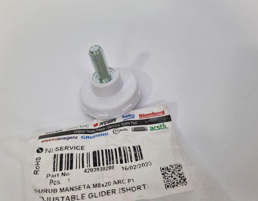 Оригінальна ніжка для холодильника Beko CEB, DSE, CSE, FS, FSN, FSE 4203930200 — фото 10
