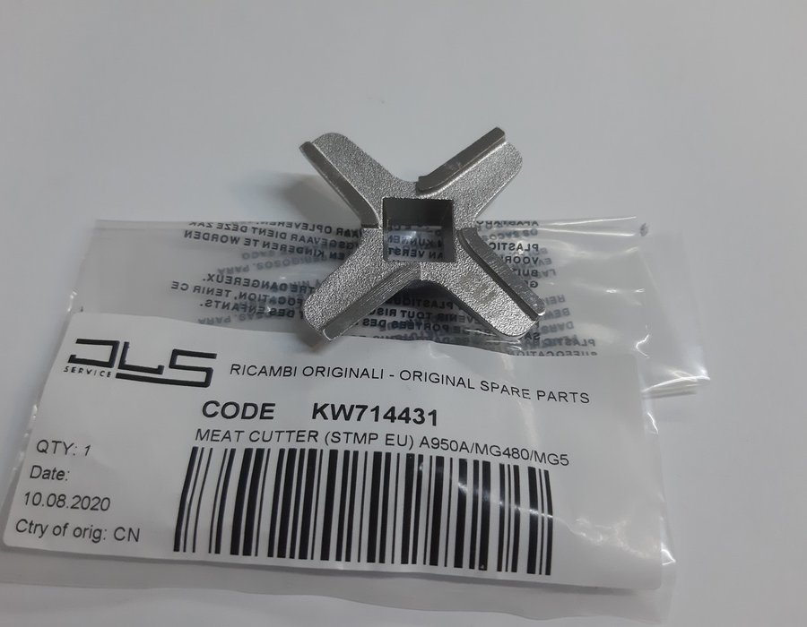 Оригінальна запчастина Ніж для м'ясорубки Kenwood MG 510, MG 470, MG 515, MG 480 KW714431 — фото 2