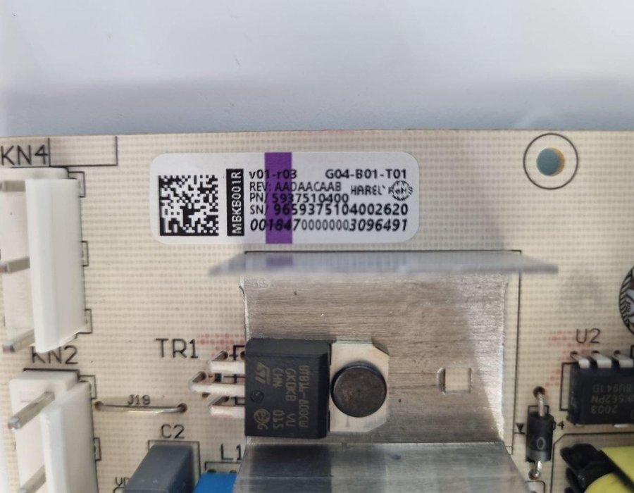 Плата живлення (силовий модуль) холодильника Beko RFNK290 T21S 5937510400 — фото 3