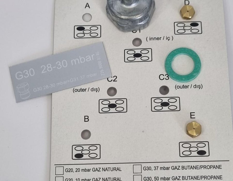 Набір форсунок 4431100202 для комбінованої варильної поверхні Beko (2 штуки) — фото 7