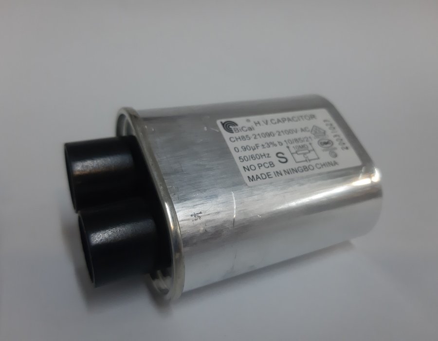 Високовольтний конденсатор 0.90 mf 2100V для НВЧ-печі Mirta MW-2500W 00145 — фото 4