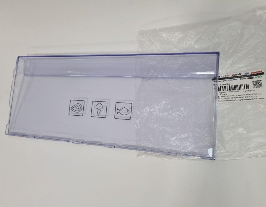 Панель 4640620100 ящика морозильної камери Beko 400 мм * 170 мм — фото 3