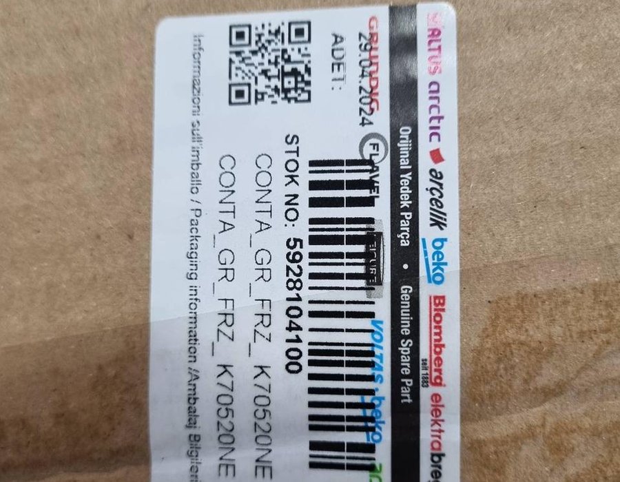 Ущільнювальна гума для холодильника Beko RCNE, CNE, KG 5928104100 — фото 9