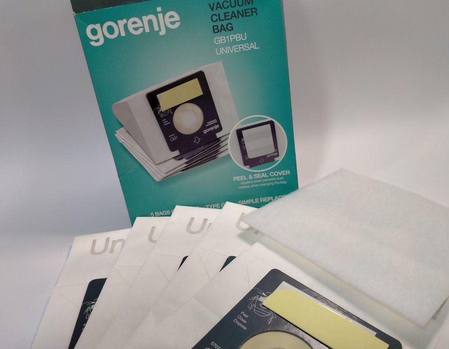 Набір паперових мішків + фільтр двигуна пилососа Gorenje (серії "VCK", "VCE", "VC") 570741 (431821) — фото 3