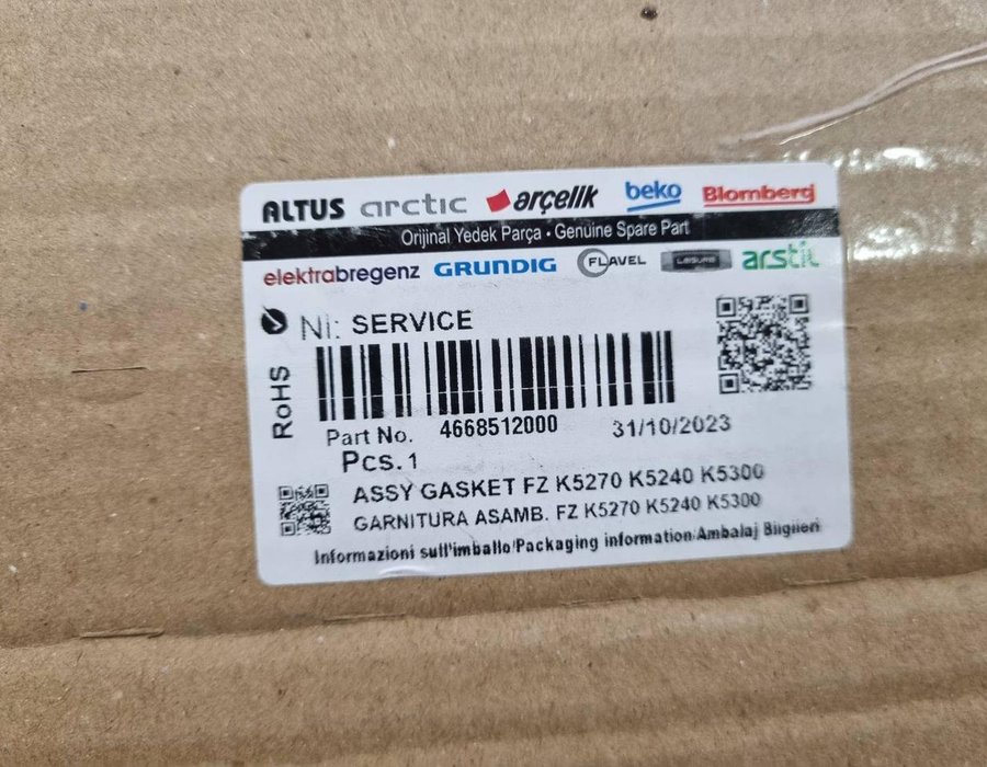 Ущільнювальна гума для морозильного відсіку Beko 52 см * 65 см 4668512000 (4546860400) — фото 6