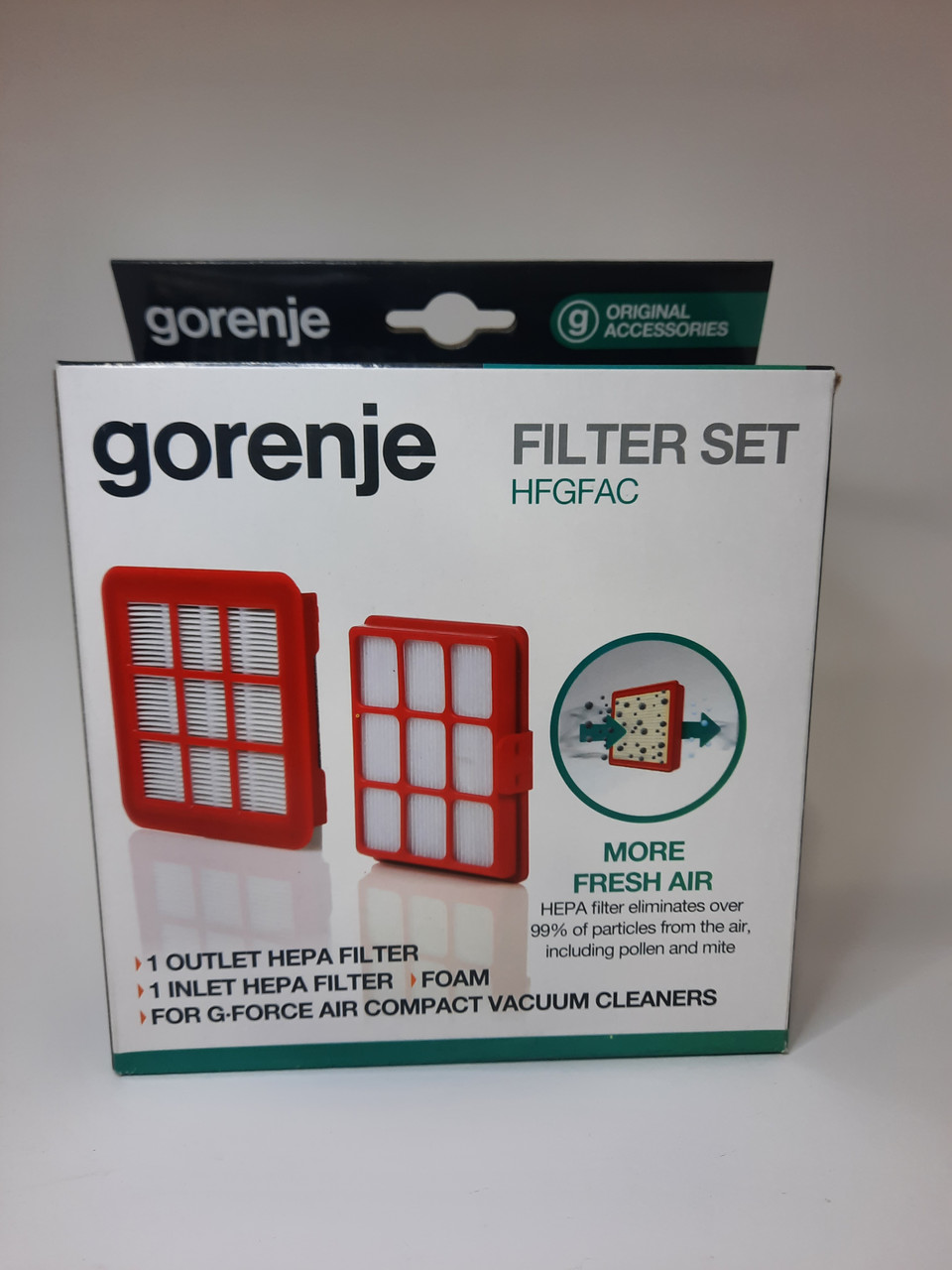 Оригінальний набір HEPA фільтрів для пилососа Gorenje (732742) — фото 2
