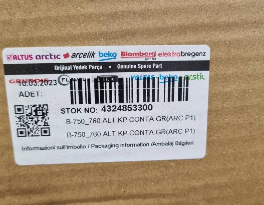 Ущільнювальна гума для морозильної камери холодильника Beko CSE, CN, CHE, CDP 4324853300 — фото 8
