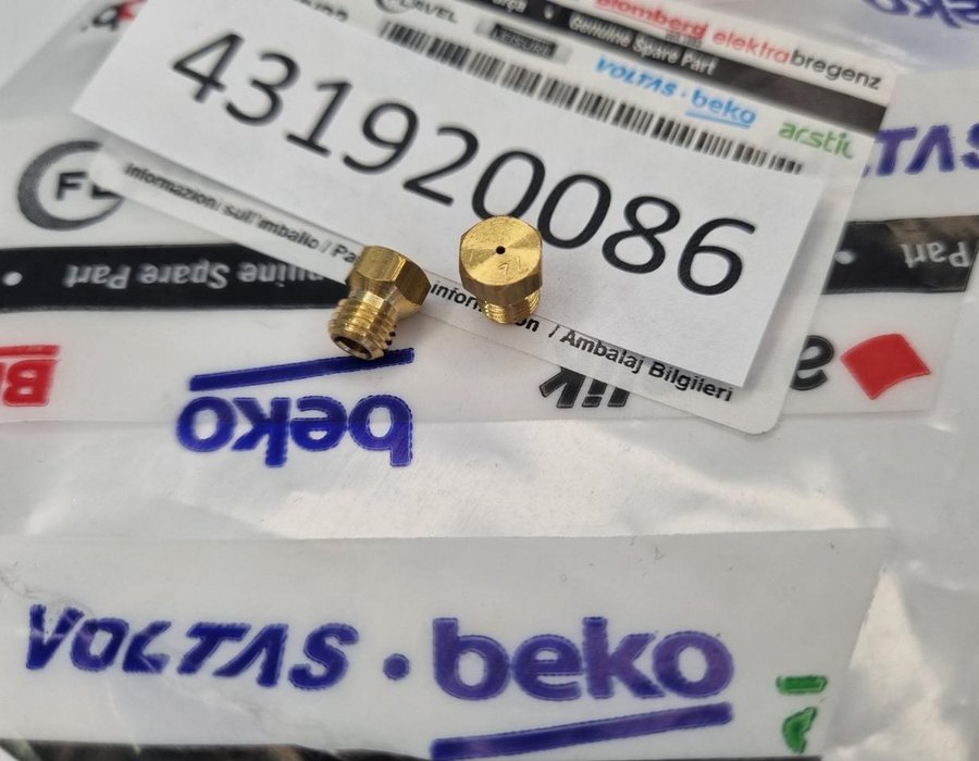 Інжектор (жиклер) Beko 2 KW для газових плит 431920086 — фото 9