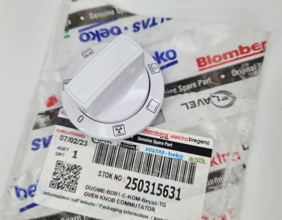 Ручка регулювання режимів роботи духовки Beko CSE 52110 GW 250315631 — фото 6
