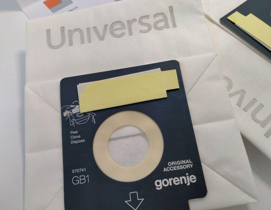 Набір паперових мішків + фільтр двигуна пилососа Gorenje (серії "VCK", "VCE", "VC") 570741 (431821) — фото 9