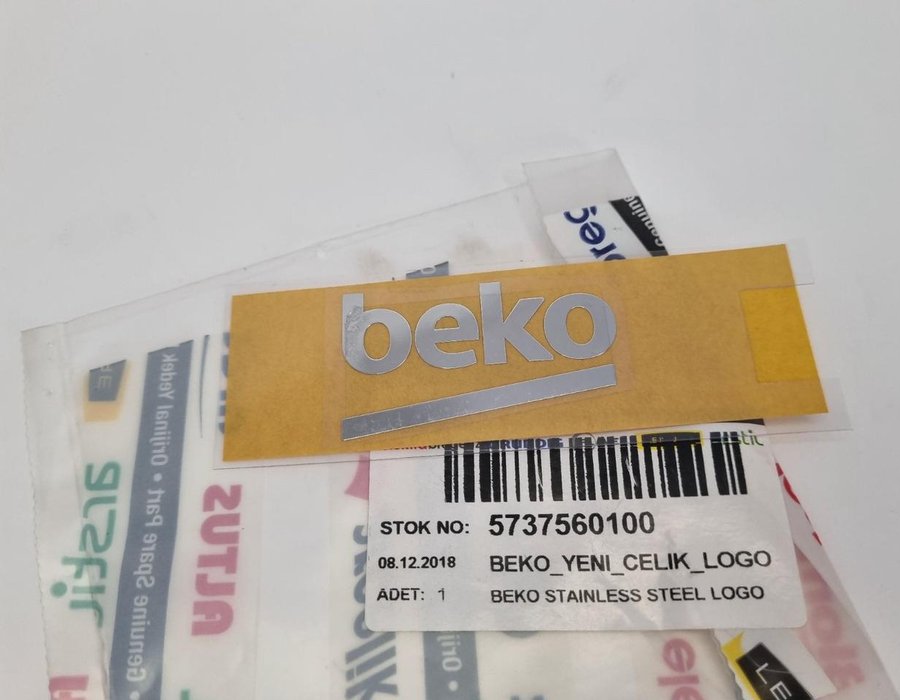 Наклейка-логотип (емблема) бренду Beko 5786590200 (5737560100)-P2405621235 — фото 3