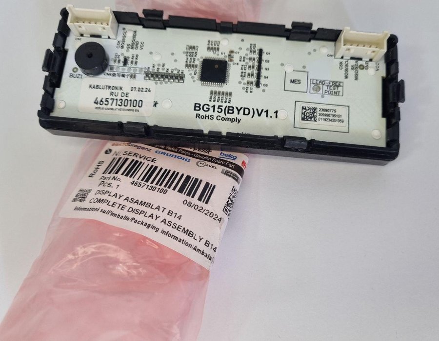 Дисплей (плата управління) 4657130100 для холодильника Beko RCNA406E — фото 10