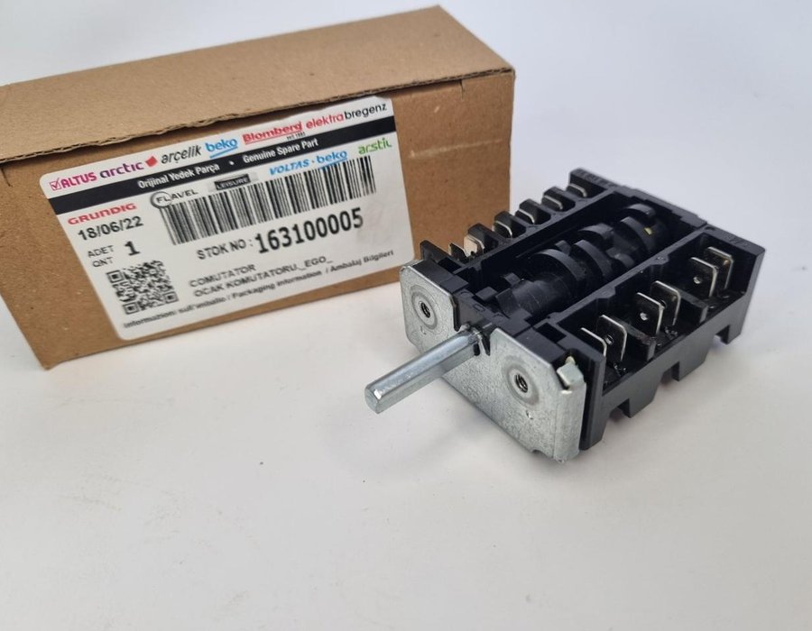 Перемикач режимів для плити Beko CSS, CSE, CS, см, CE, M, FE, BCS, BRG 163100005