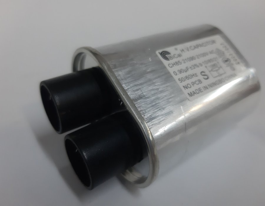 Високовольтний конденсатор 0.90 mf 2100V для НВЧ-печі Mirta MW-2500W 00145 — фото 3