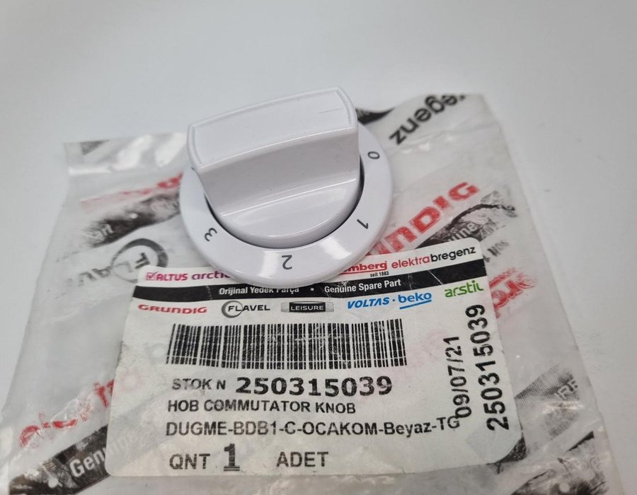 Ручка регулятор комфорки (комутатор) плити для Beko 250315039 — фото 2
