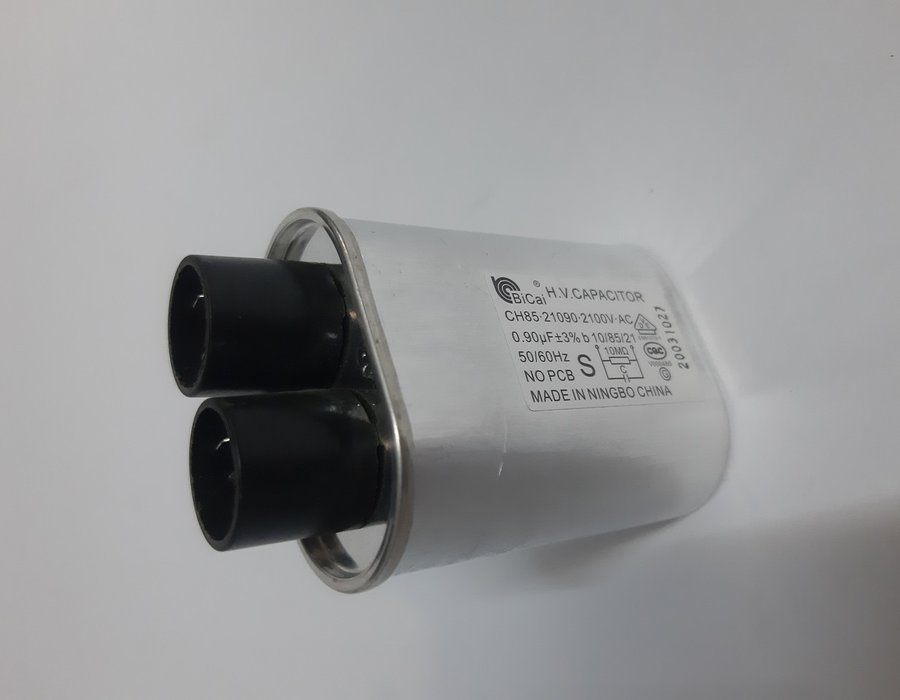 Високовольтний конденсатор 0.90 mf 2100V для НВЧ-печі Mirta MW-2500W 00145 — фото 6