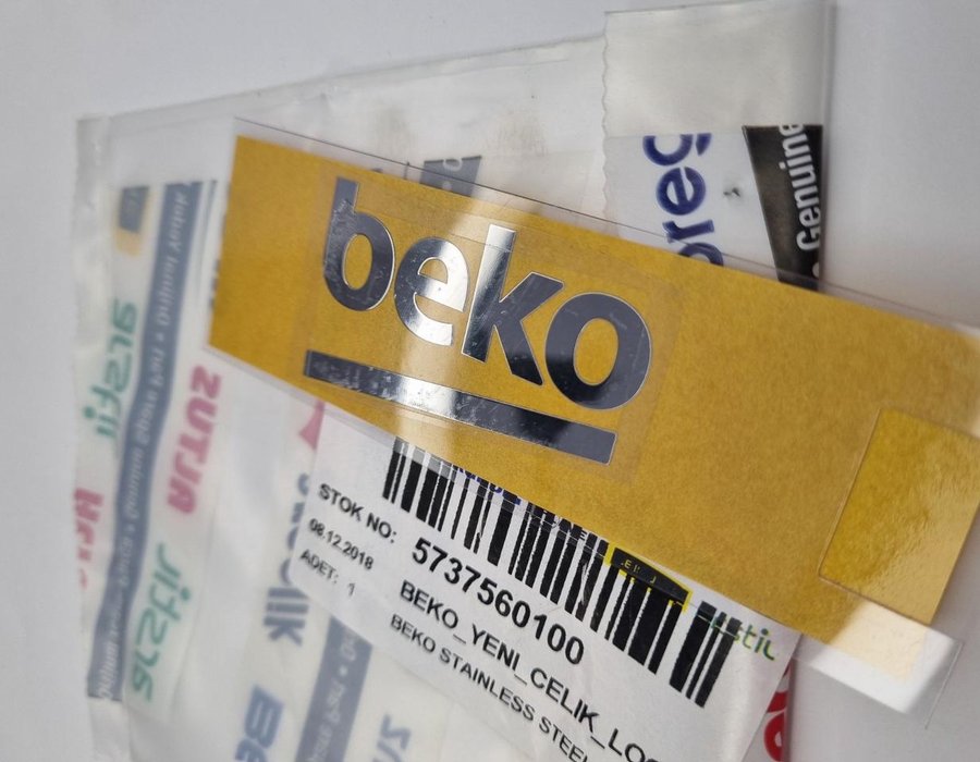 Наклейка-логотип (емблема) бренду Beko 5786590200 (5737560100)-P2405621235 — фото 4
