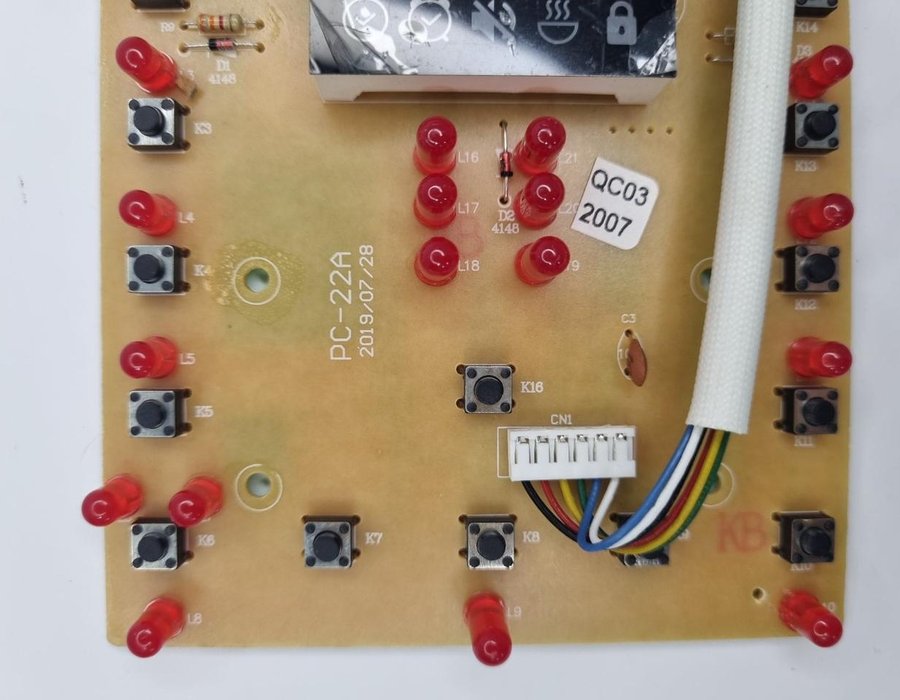 Плата управління PC-22A мультиварки Rotex REPC72, REPC73, REPC75 2500178 — фото 8