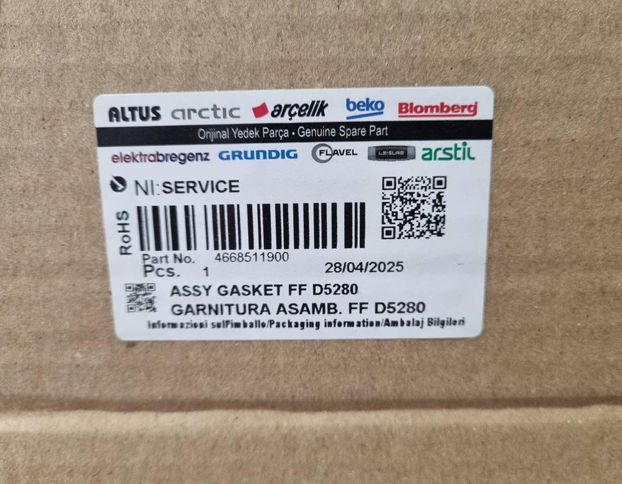 Ущільнювальна гума для холодильної камери холодильника Beko 4546860300 (4668511900) — фото 9