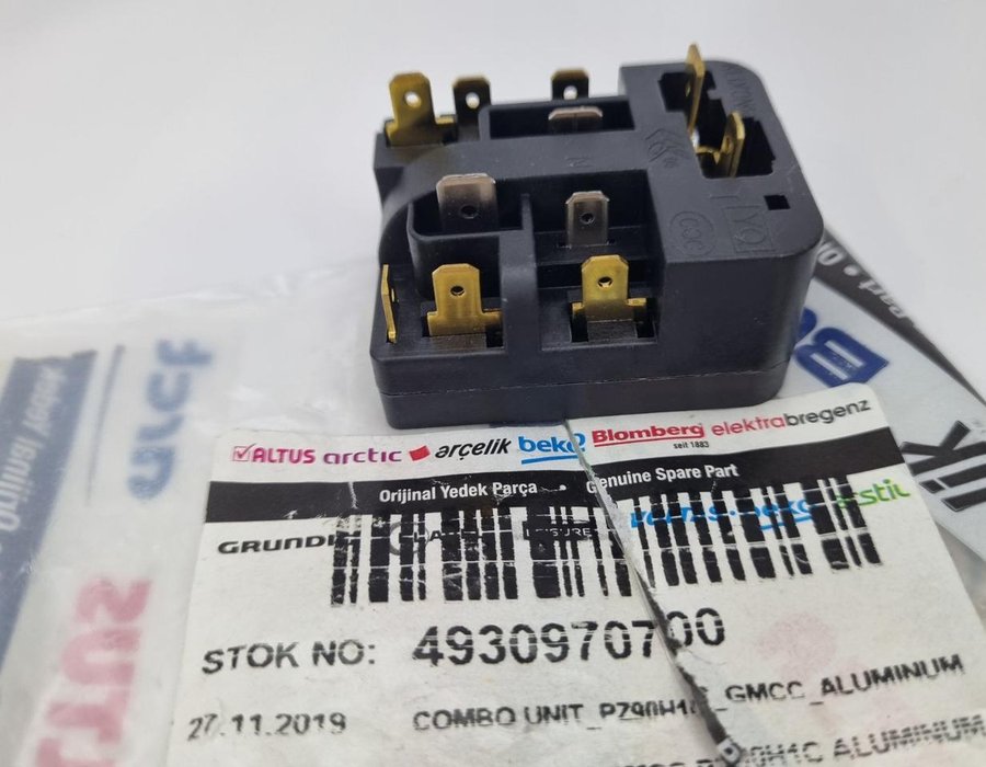 Пускове реле 4930970700 холодильника Beko (PZ90H1C) 6SP9187 — фото 2