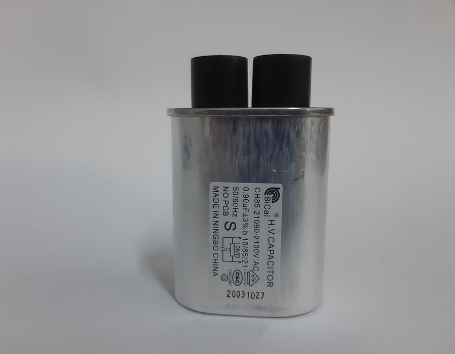 Високовольтний конденсатор 0.90 mf 2100V для НВЧ-печі Mirta MW-2500W 00145 — фото 2