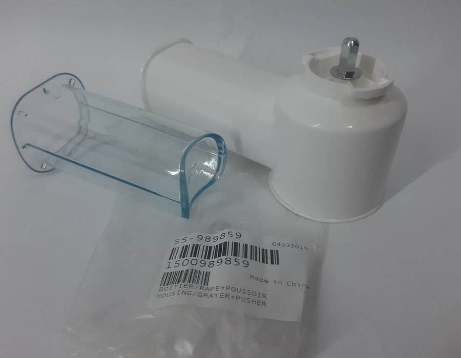 Корпус терок SS-989859 зі штовхачем м'ясорубки Moulinex серії DKA, ME, QA, FP