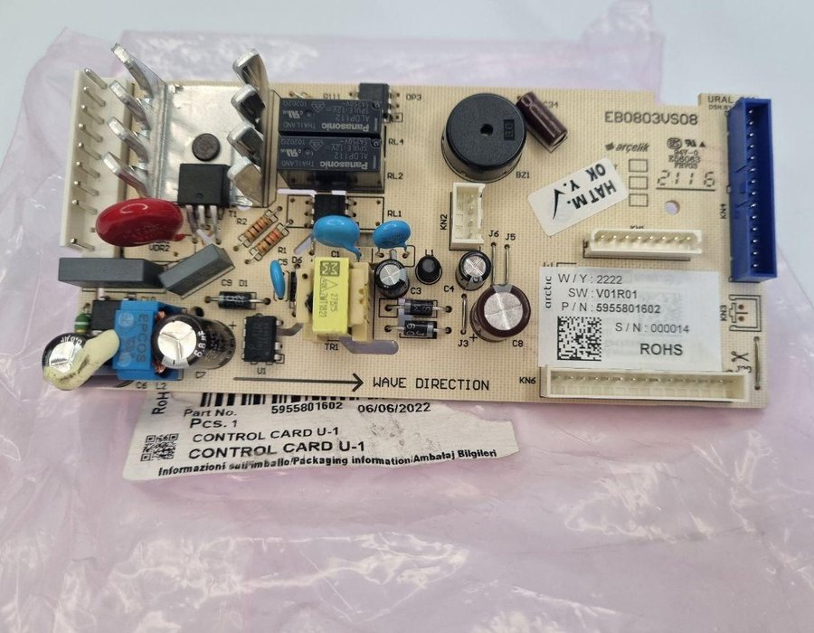 Плата управління 5955801602 (5955801601) холодильника Beko