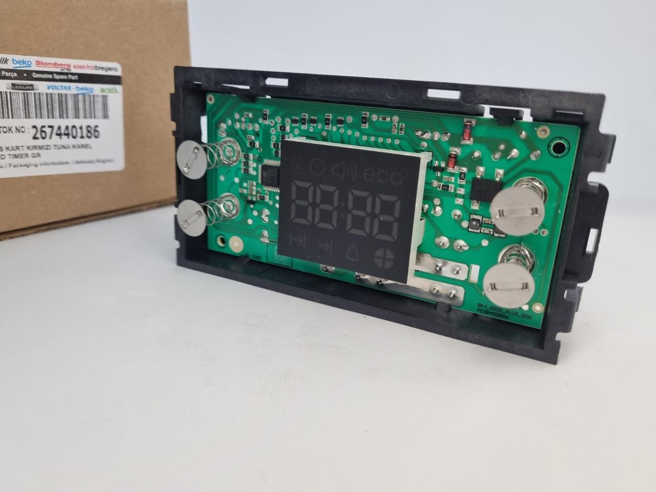 Таймер (плата управління) 267440186 для духової шафи Beko "FSET", "FSM", "FSE", "FSMT" — фото 6