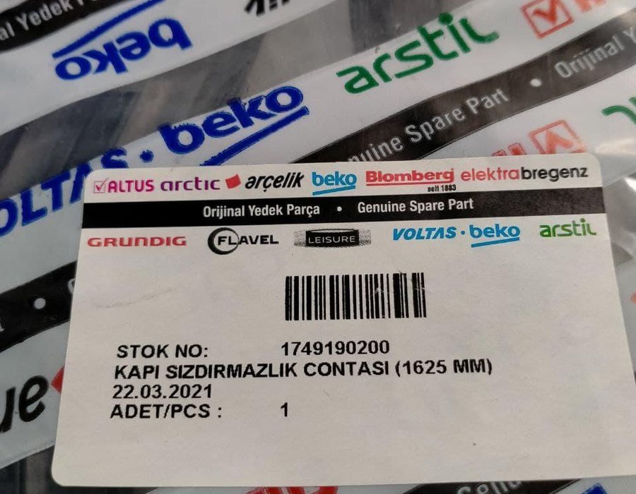 Ущільнювач дверей посудомийної машини Beko 1749190200 — фото 9