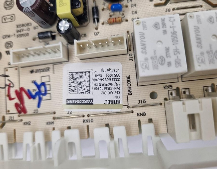 Електронний модуль для пральної машини Beko WUE8746, B5WFU, WTV8737 2487903000 — фото 9