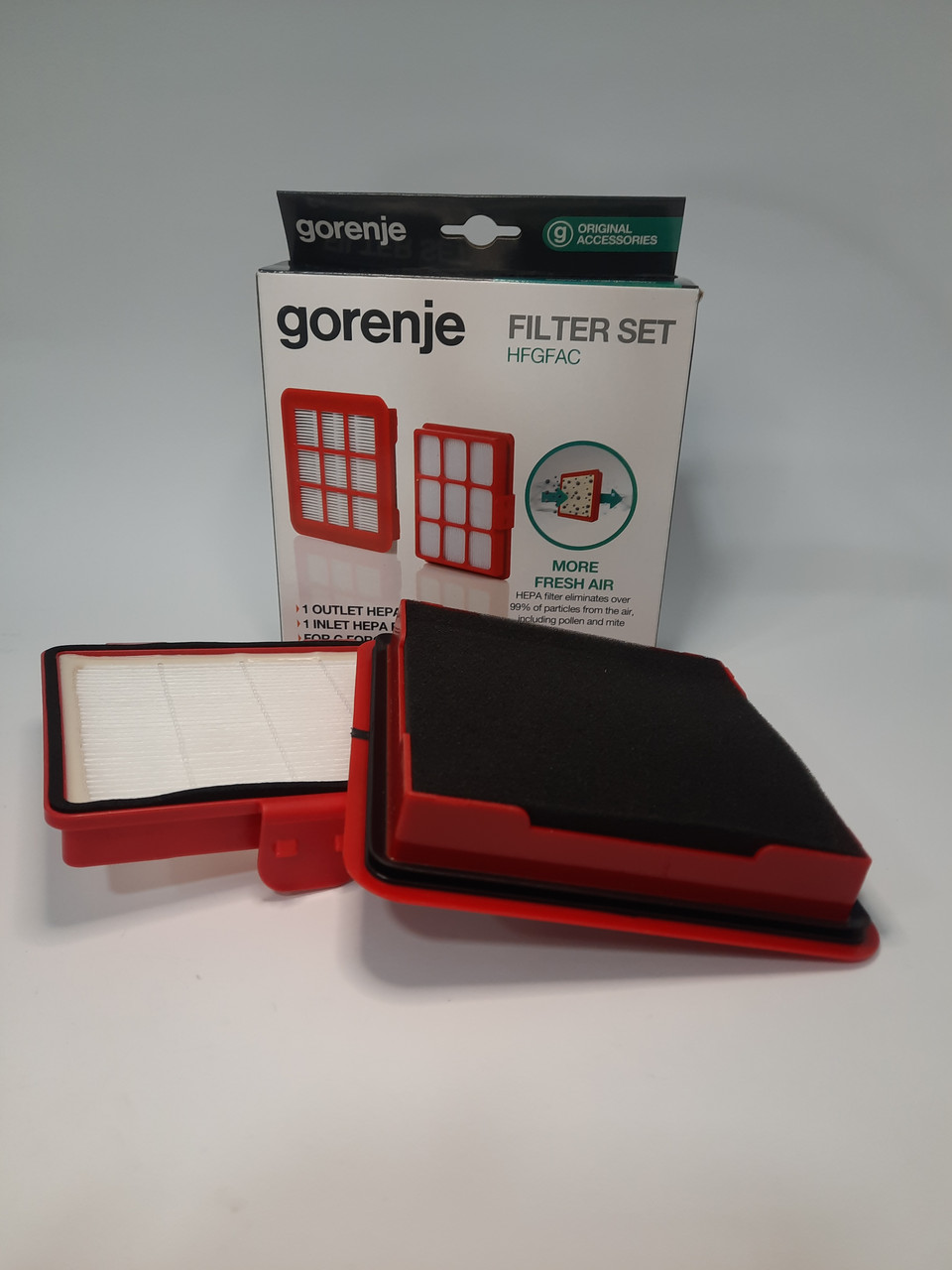 Оригінальний набір HEPA фільтрів для пилососа Gorenje (732742) — фото 3