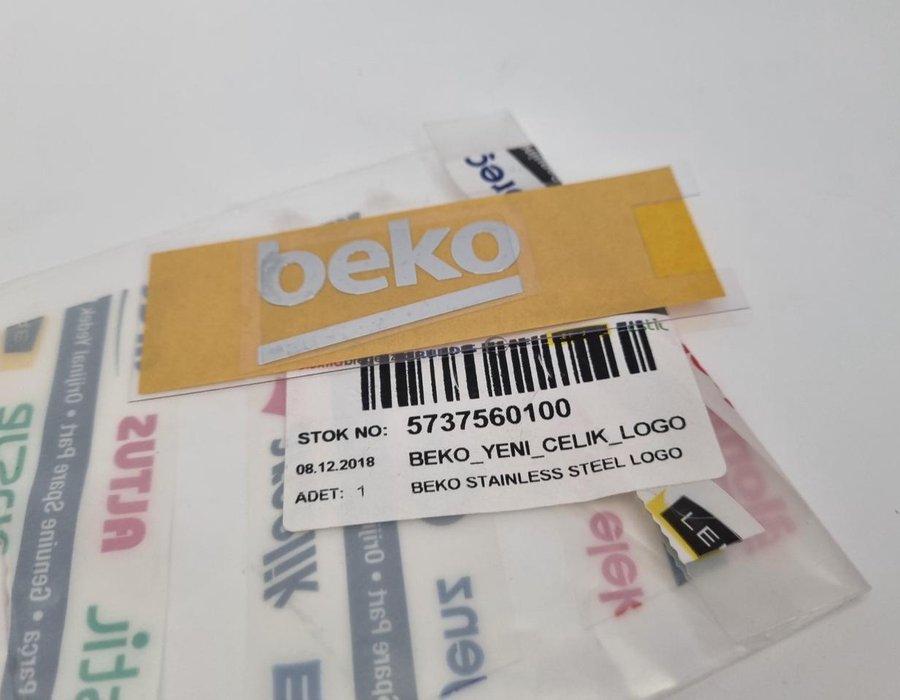 Наклейка-логотип (емблема) бренду Beko 5786590200 (5737560100)-P2405621235 — фото 8