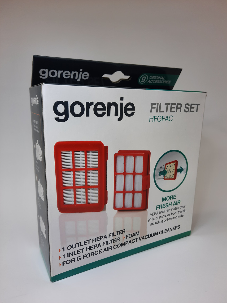 Оригінальний набір HEPA фільтрів для пилососа Gorenje (732742) — фото 9