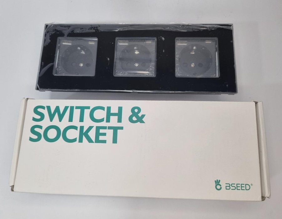Чорна потрійна USB-розетка BSEED SWITCH&SOCKET із роз'ємом Type-C 20260108 — фото 9
