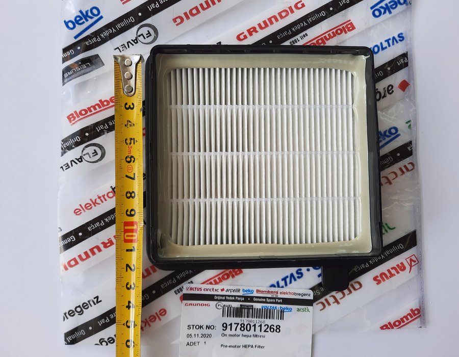 Оригінальний фільтр тонкого очищення HEPA для пилососа Beko VCO42701, VCO42702 9178011268 — фото 7
