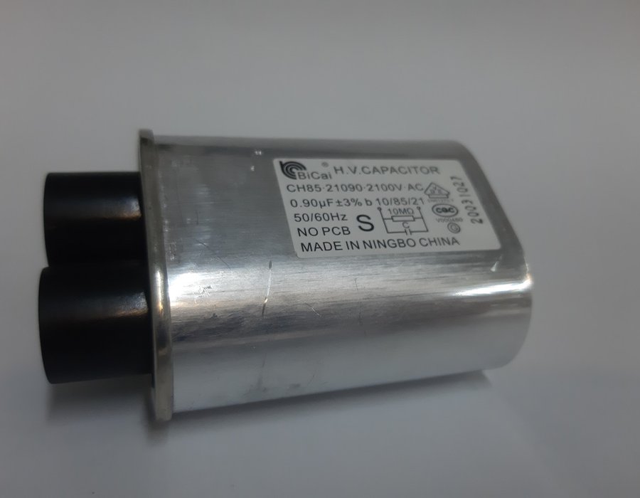 Високовольтний конденсатор 0.90 mf 2100V для НВЧ-печі Mirta MW-2500W 00145 — фото 7