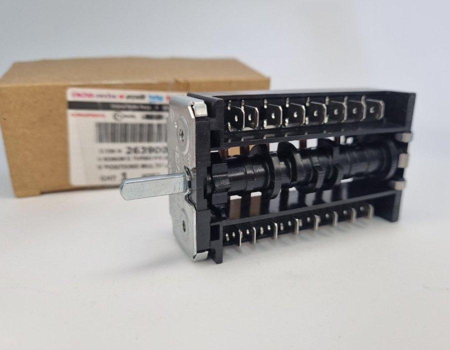 Оригінальний Перемикач на 6 позицій (комутатор) для плити Beko CSE54320, CSE57300 263900064 — фото 2